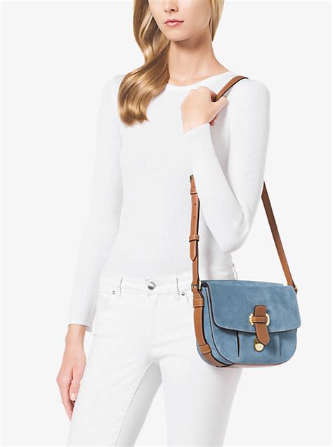 michael michael kors romy large suede crossbody youtube|Romy crossbody bag Michael Kors Beige in Suede .